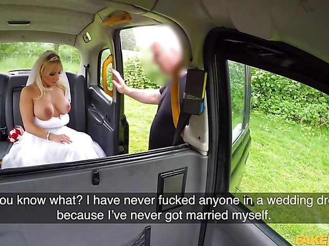 British MILF bride Tara Spades goes wild in a cab