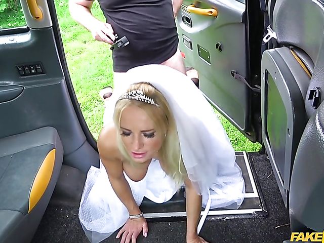British MILF bride Tara Spades goes wild in a cab