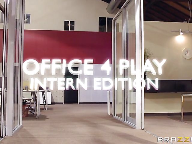 Brazzers office orgy with lucky Keiran Lee 
