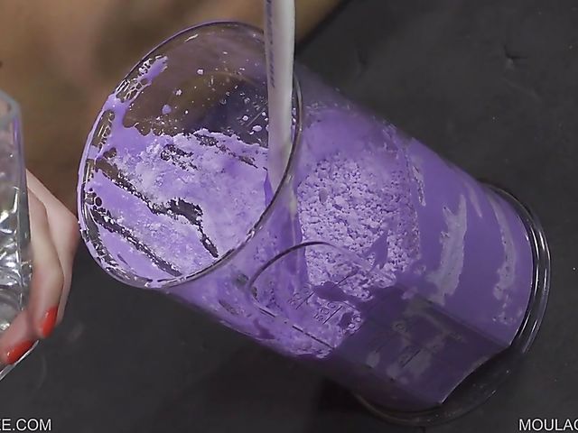 Lesbian femdom with foot fisting and pussy whipping