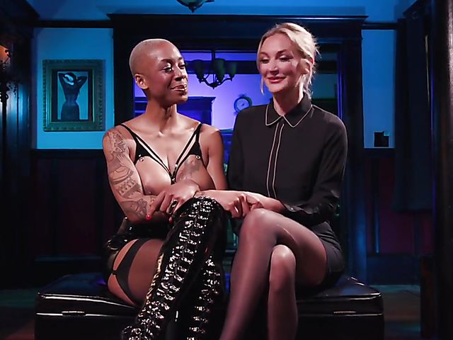 Interracial lesbian domination with Mona Wales and Ashley Paige