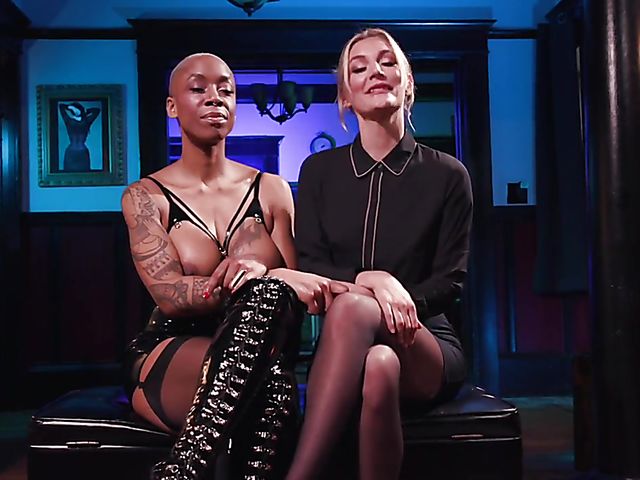 Interracial lesbian domination with Mona Wales and Ashley Paige