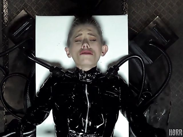 Latex anal with a helpless slavegirl getting banged by the monster