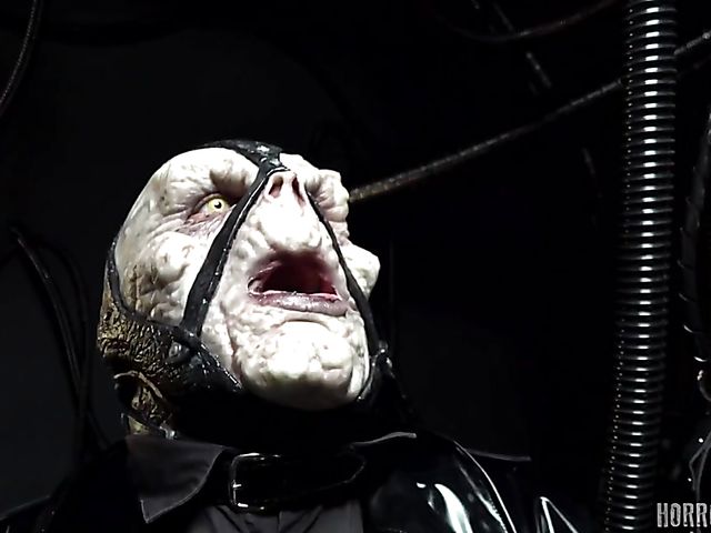 Latex anal with a helpless slavegirl getting banged by the monster