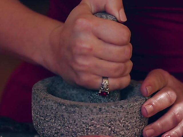 Magic lesbian trio with young witch Giselle Palmer