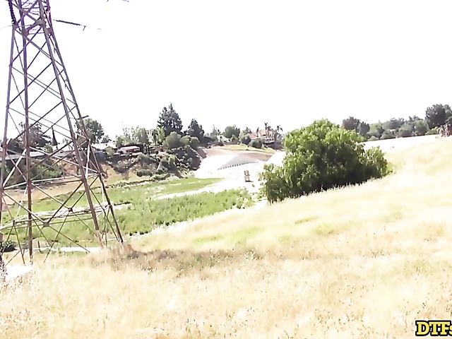 Karma Rx and James Deen have wild sex outdoor