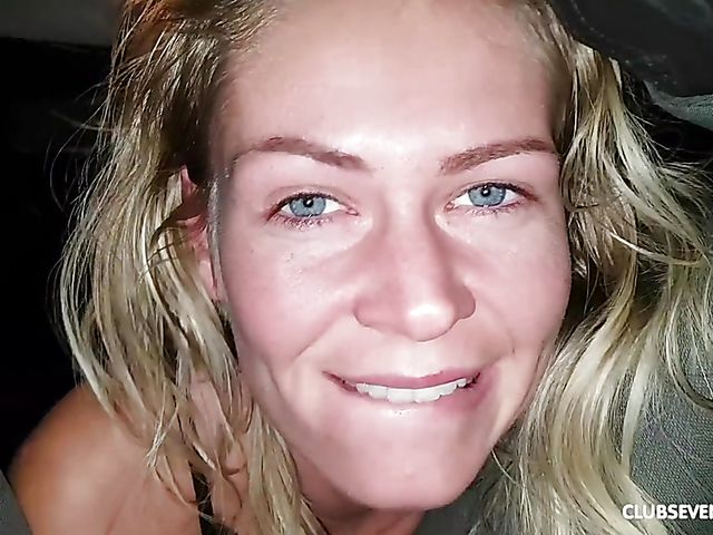 Claudia M car blowjob from your perspective