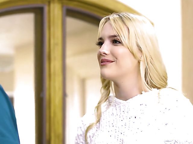 Nuru massage sex with his blonde stepdaughter Kenna James