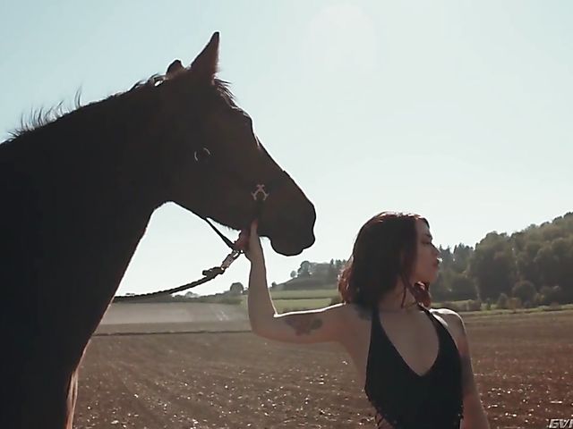 Misha Cross anal at the farm with a hot stud