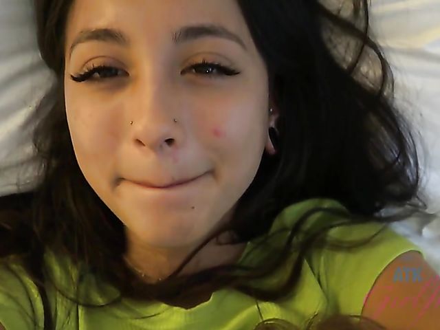 Sexy point-of-view action with exotic young brunette Mi Ha Doan