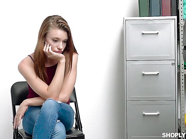 Indecent arrangement with small tits shoplifter Jaycee Starr