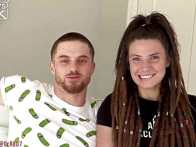 Screaming big tits girlfriend gets banged by a studly guy