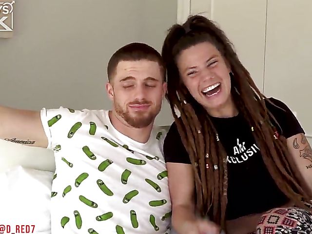 Screaming big tits girlfriend gets banged by a studly guy