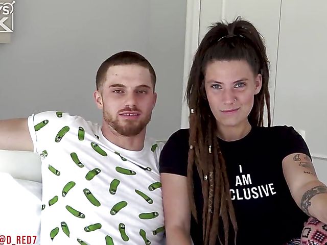 Screaming big tits girlfriend gets banged by a studly guy