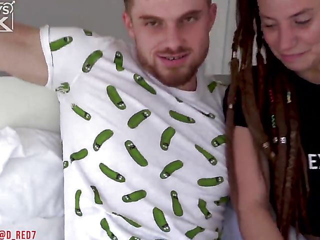 Screaming big tits girlfriend gets banged by a studly guy