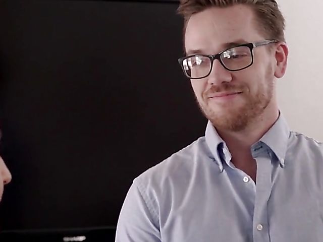 Tiny brunette Emily Willis seduces a guy to takes his meaty cock