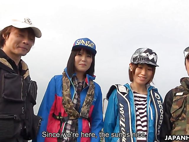 Japanese uncensored boat sex with screaming Nonoka Kaede