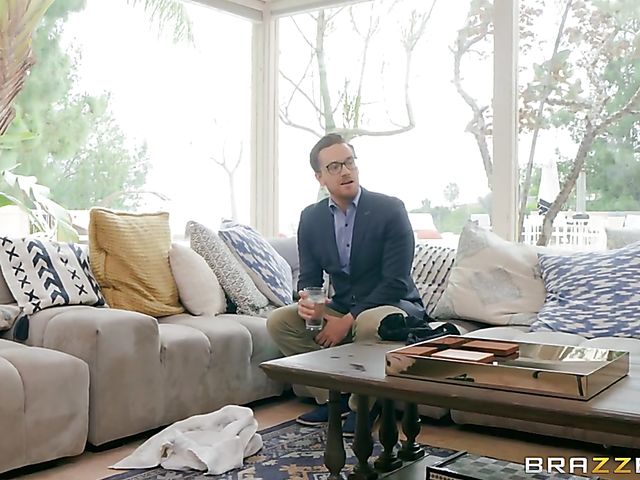 Lisa Ann MILF fucks her husband's student and he loves her big jugs