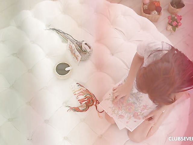 Redhead teen sweetie Michelle loves it hard and sensual