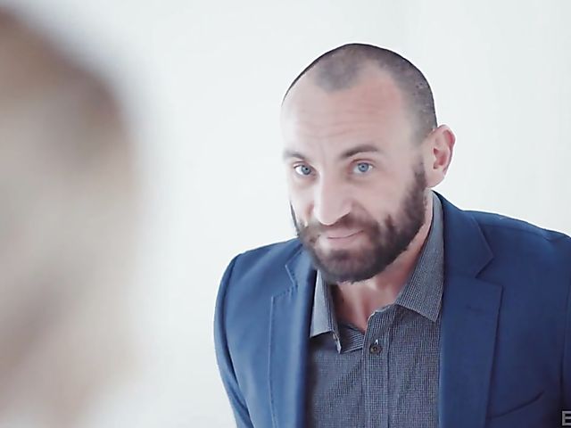 A glass of champagne and awesome sex with young blonde Khloe Kapri