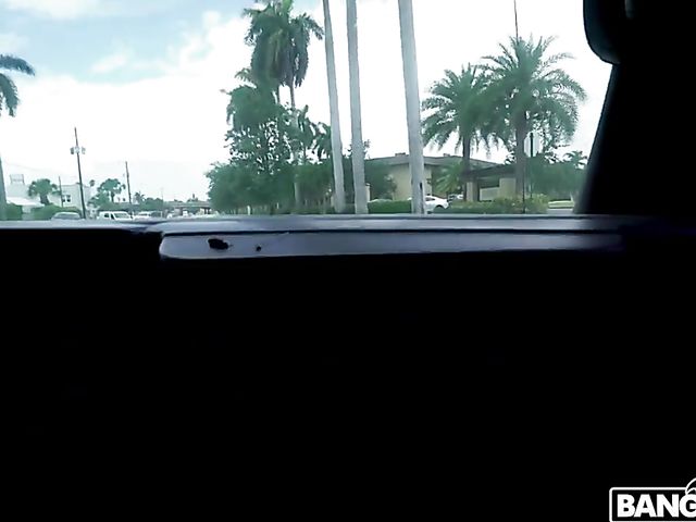 Latina with big naturals Antonella Lasirena fucking in a van