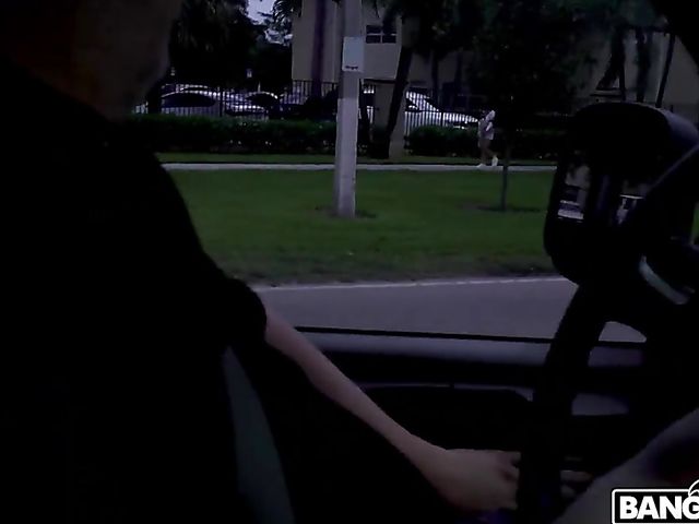 Latina with big naturals Antonella Lasirena fucking in a van