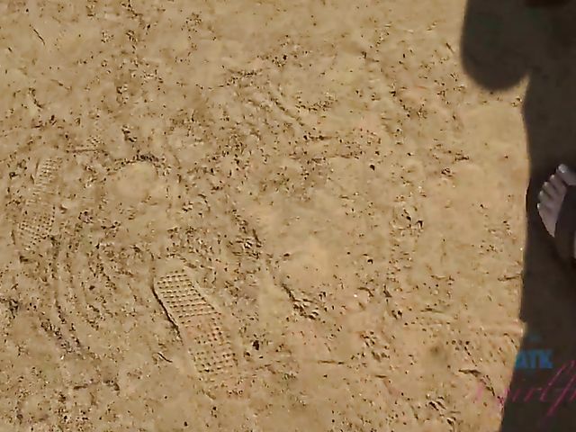 WIld beach sex from your point of view with teenage Melody Marks