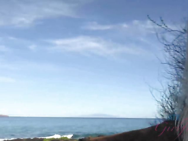 WIld beach sex from your point of view with teenage Melody Marks