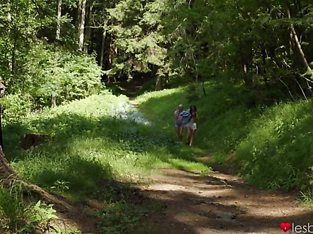 Forest lesbian three-way with Aislin, Lovita Fate and Zazie Skymm