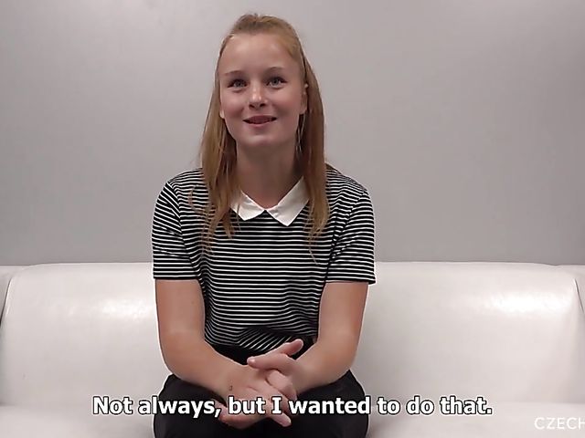 Czech casting blowjob from your point of view from young Barbora