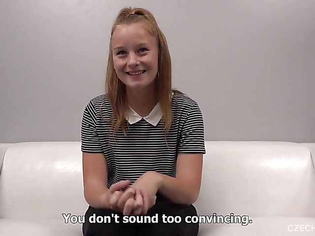 Czech casting blowjob from your point of view from young Barbora