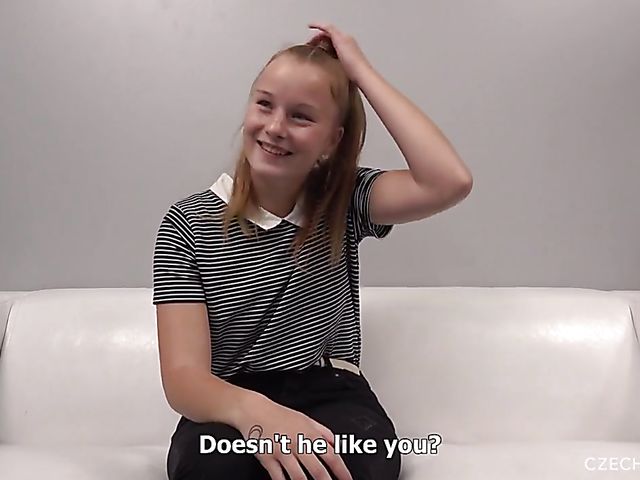 Czech casting blowjob from your point of view from young Barbora