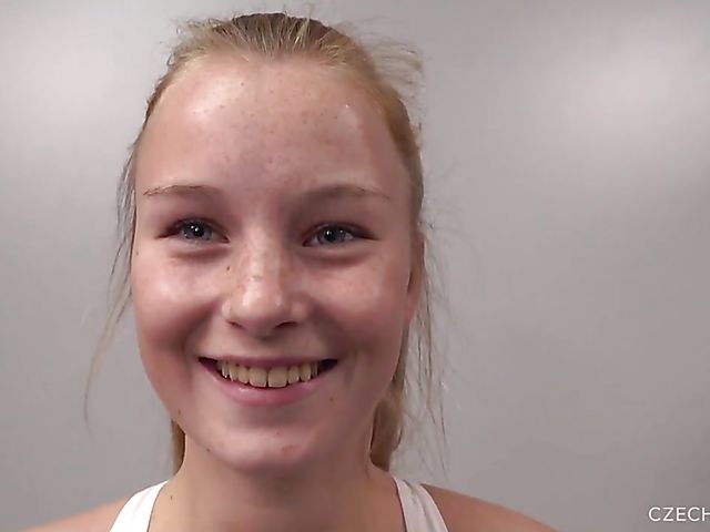 Czech casting blowjob from your point of view from young Barbora