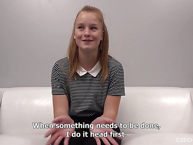 Czech casting blowjob from your point of view from young Barbora