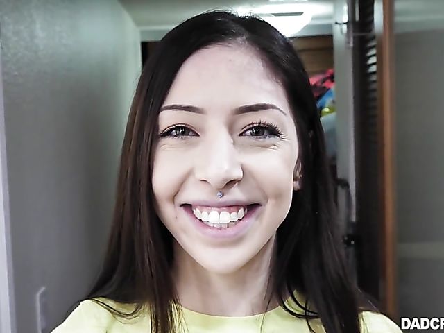 Harlowe Blue - Dirty stepdad helps his big tits daughter POV