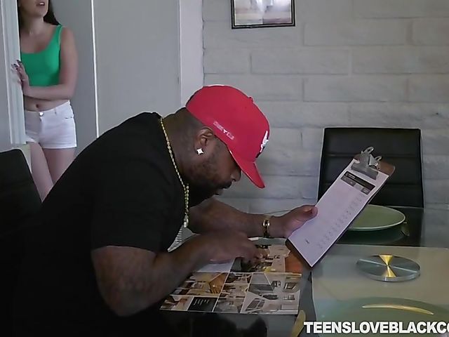 White teen black cock fun with sweet Miranda Miller