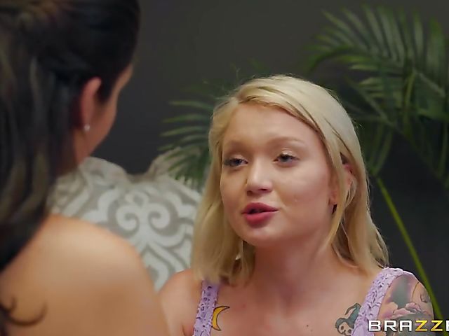 Oiled tits massage and pussy fuck on wedding day with Katana Kombat