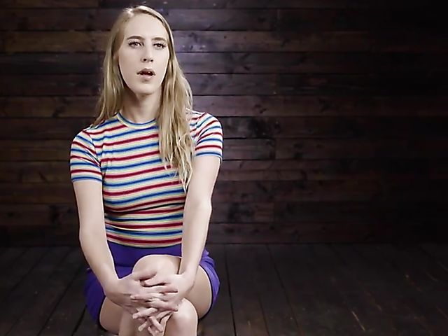 Sexy Cadence Lux bondage solo with fucking machines