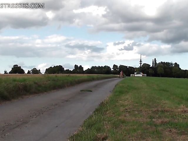 Femdom pony play and whipping on the road with kinky coachwoman Susi