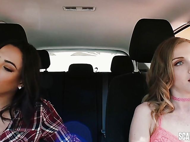 Backyard hardcore threesome with squirting Karla Kush and busty Luna Star