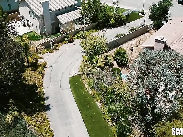 Backyard hardcore threesome with squirting Karla Kush and busty Luna Star