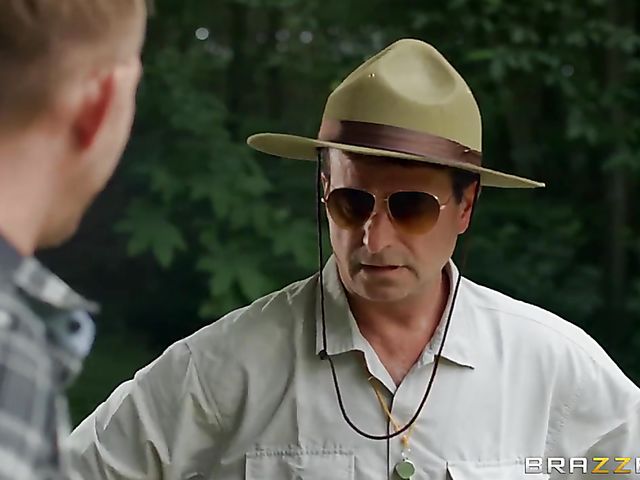 Busty outdoor fuck with extremely hot camper Alice Judge