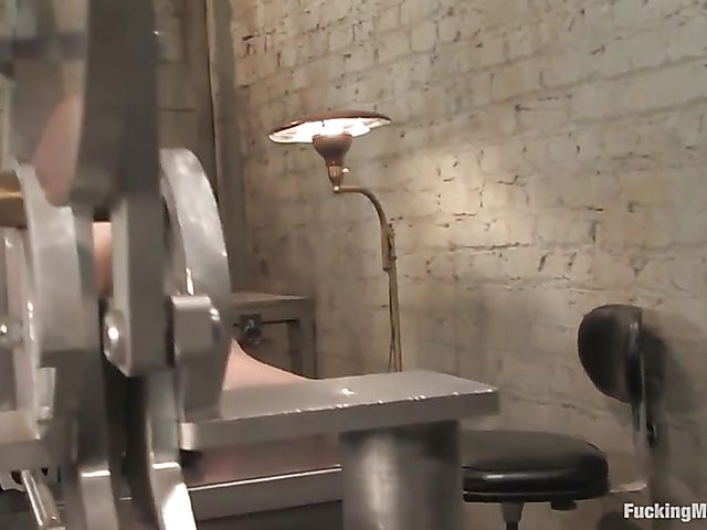 Cute Sasha Grey machine spanked and fucked