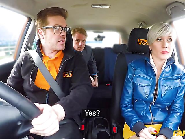 Ukrainian short hair MILF Tanya Virago can fuck but can't drive