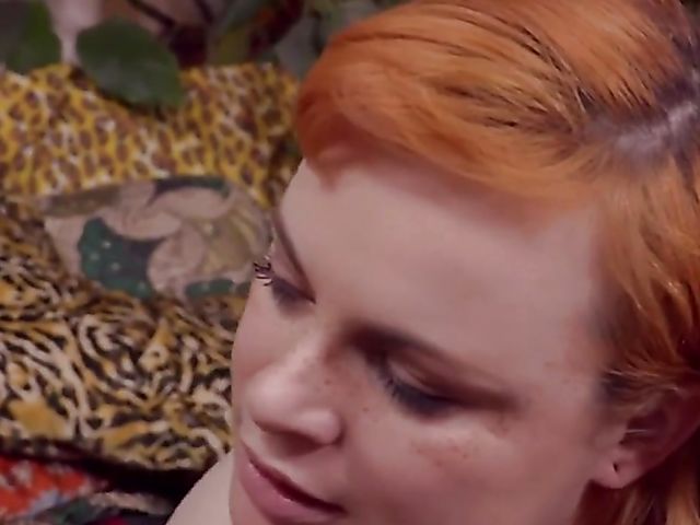 Redhead lesbian Belle H and her shaved girlfriend Daliah Amour