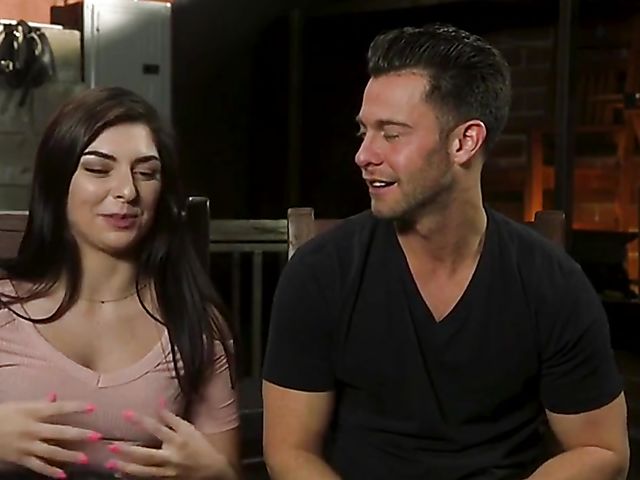 Bondage anal with cute slave Keira Croft in suspension