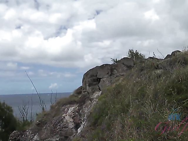 Outdoor POV blow and fuck by the ocean with his girlfriend Melody Marks