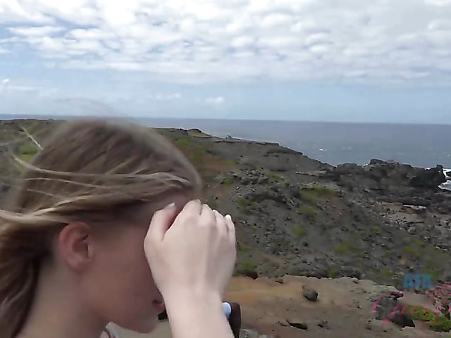 Outdoor POV blow and fuck by the ocean with his girlfriend Melody Marks