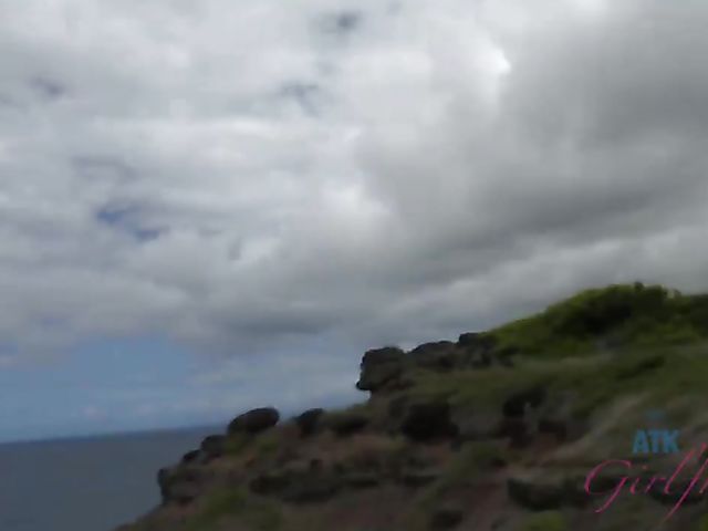 Outdoor POV blow and fuck by the ocean with his girlfriend Melody Marks