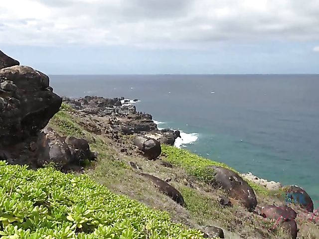 Outdoor POV blow and fuck by the ocean with his girlfriend Melody Marks